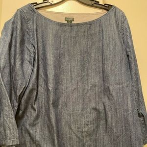 Jcrew chambray painters blouse